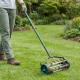 Vidaxl Rullo Per Prato Da Tirare Con Pinze Aeratore Verde