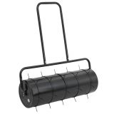 Rullo Da Giardino Con Aeratore A Morsetti 63 L Ferro E Acciaio - Vidaxl